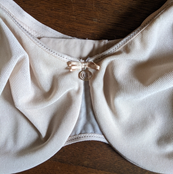 CHANTELLE Nude Mesh Lightly Lined Underwire Bra *Size Unknown* - Picture 7 of 10
